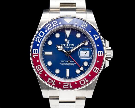 rolex gmt-master ii blue dial men's watch 126719blro